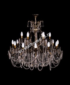 Бронза 18 ламп богиня. тёмная